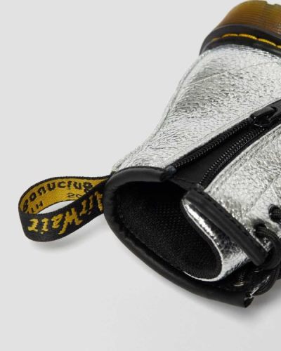 Botas Con Cordones Dr Martens Toddler 1460 Crinkle Metallic Para Niños DR8647C
